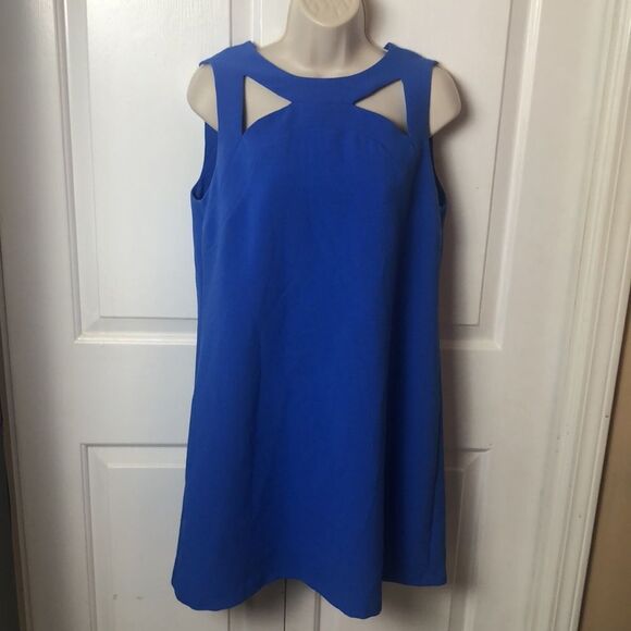 Blue Cutout Dress Size 8 - Picture 1 of 5
